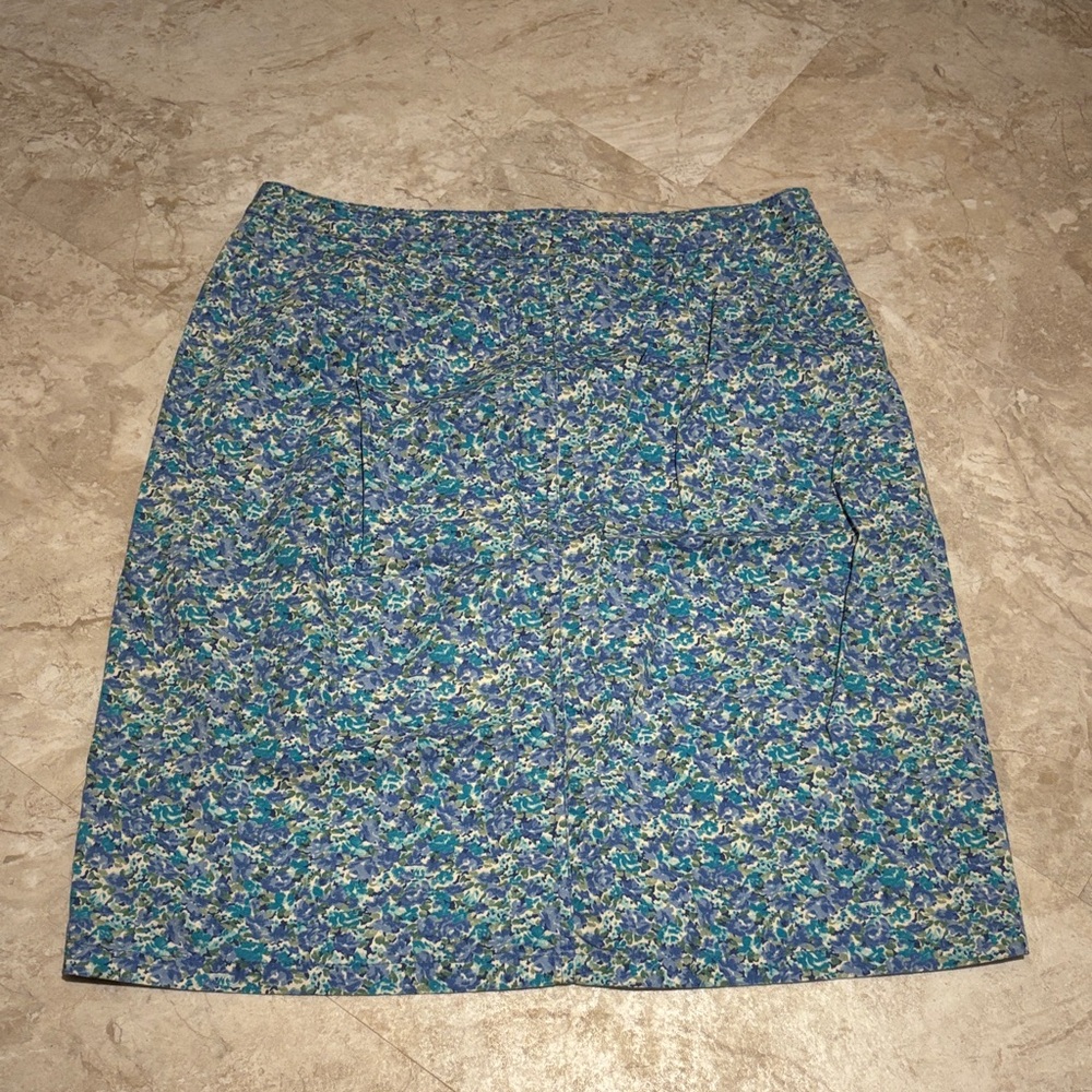 Eddie Bauer Floral blue Skirt